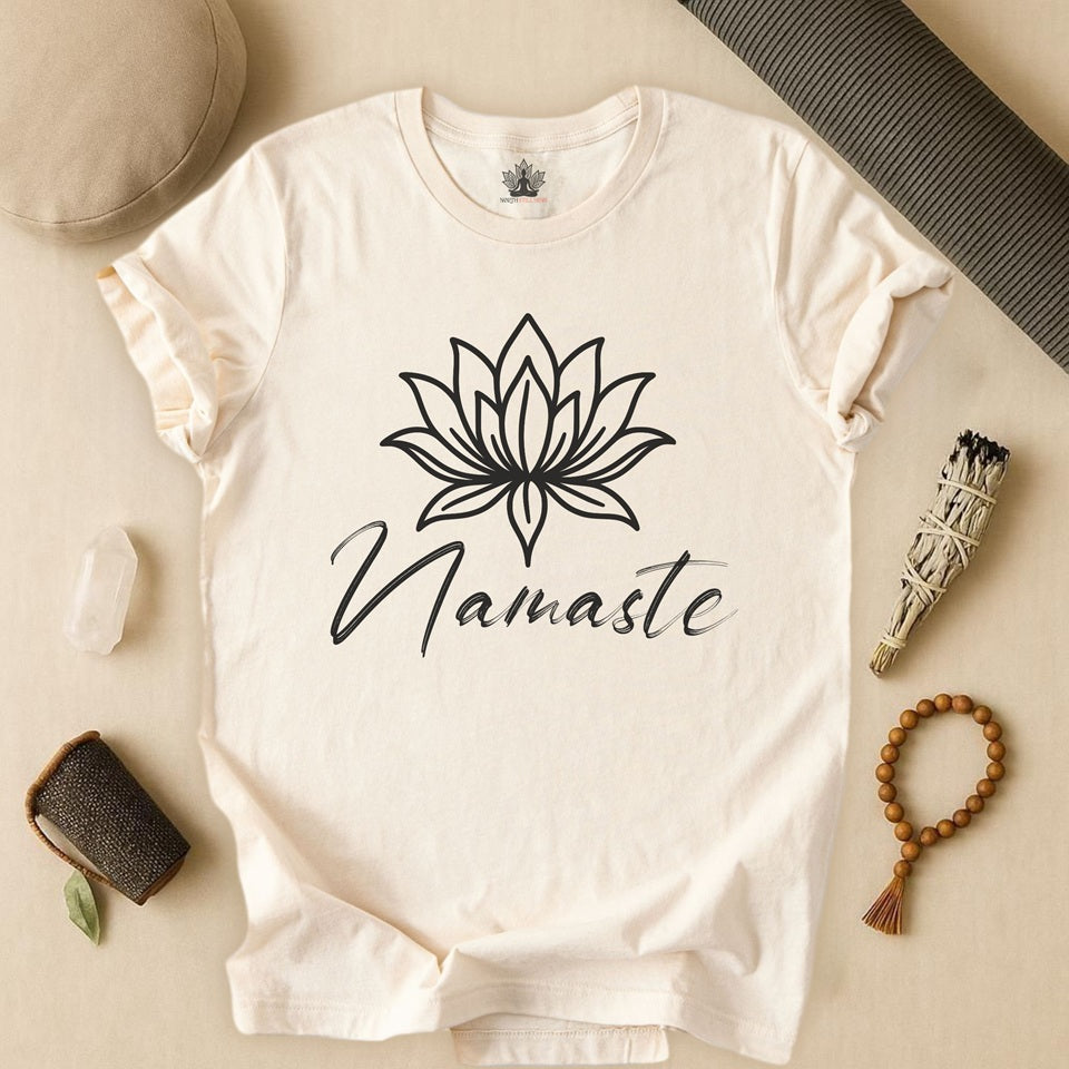 Namaste Lotus Tee – Yoga Minimalist