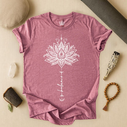 Balance Within – Lotus Yoga Tee