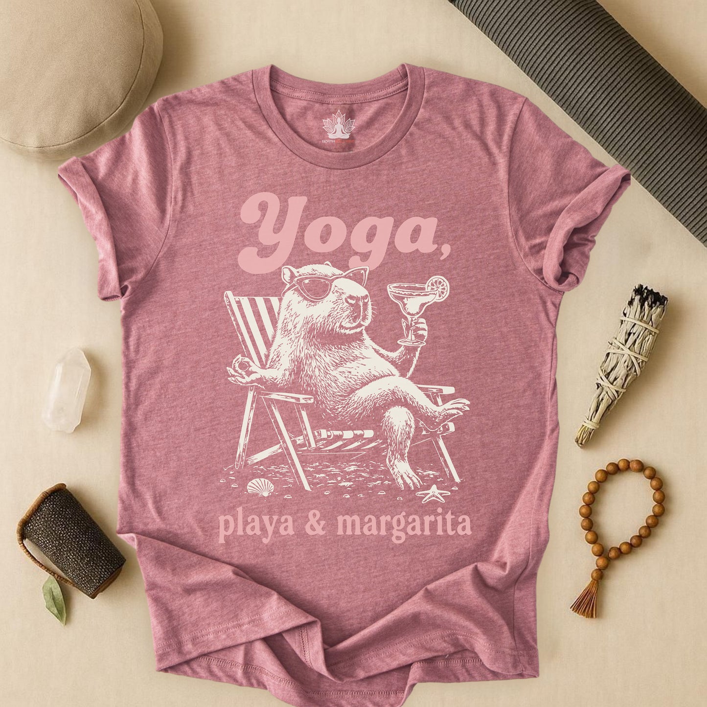 Capybara Yoga, Playa & Margarita Tee