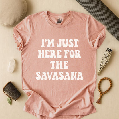 Savasana Only – Funny Yoga Tee