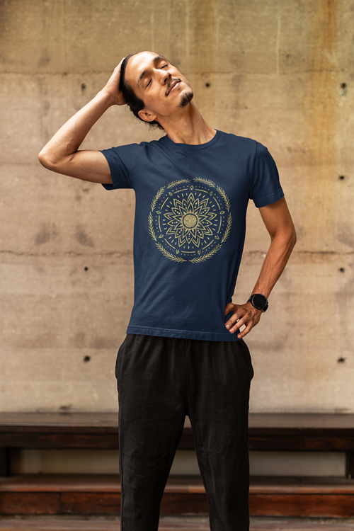 Golden Mandala – Sacred Balance Men Tee