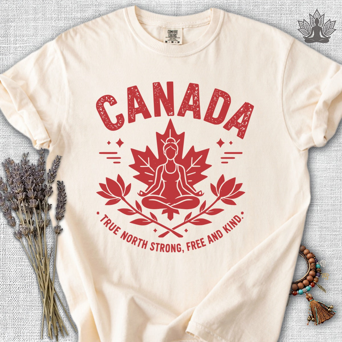 True North Strong, Free & Kind Comfort Colors Tee
