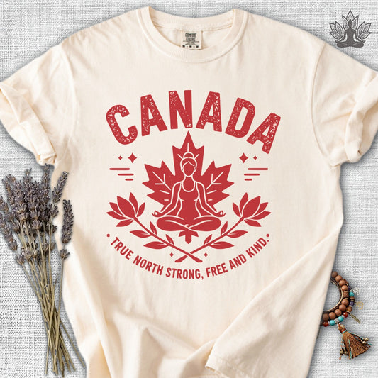 True North Strong, Free & Kind Comfort Colors Tee