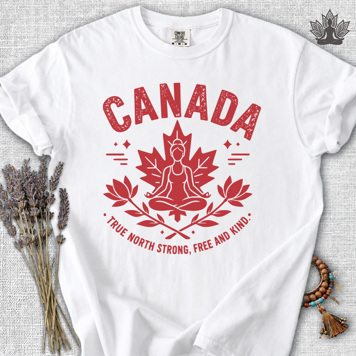 True North Strong, Free & Kind Comfort Colors Tee