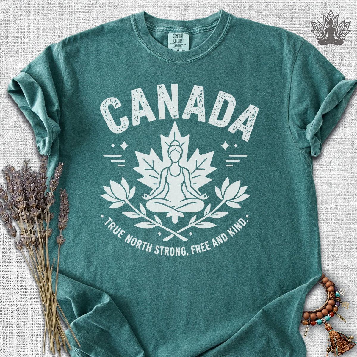 True North Strong, Free & Kind Comfort Colors Tee