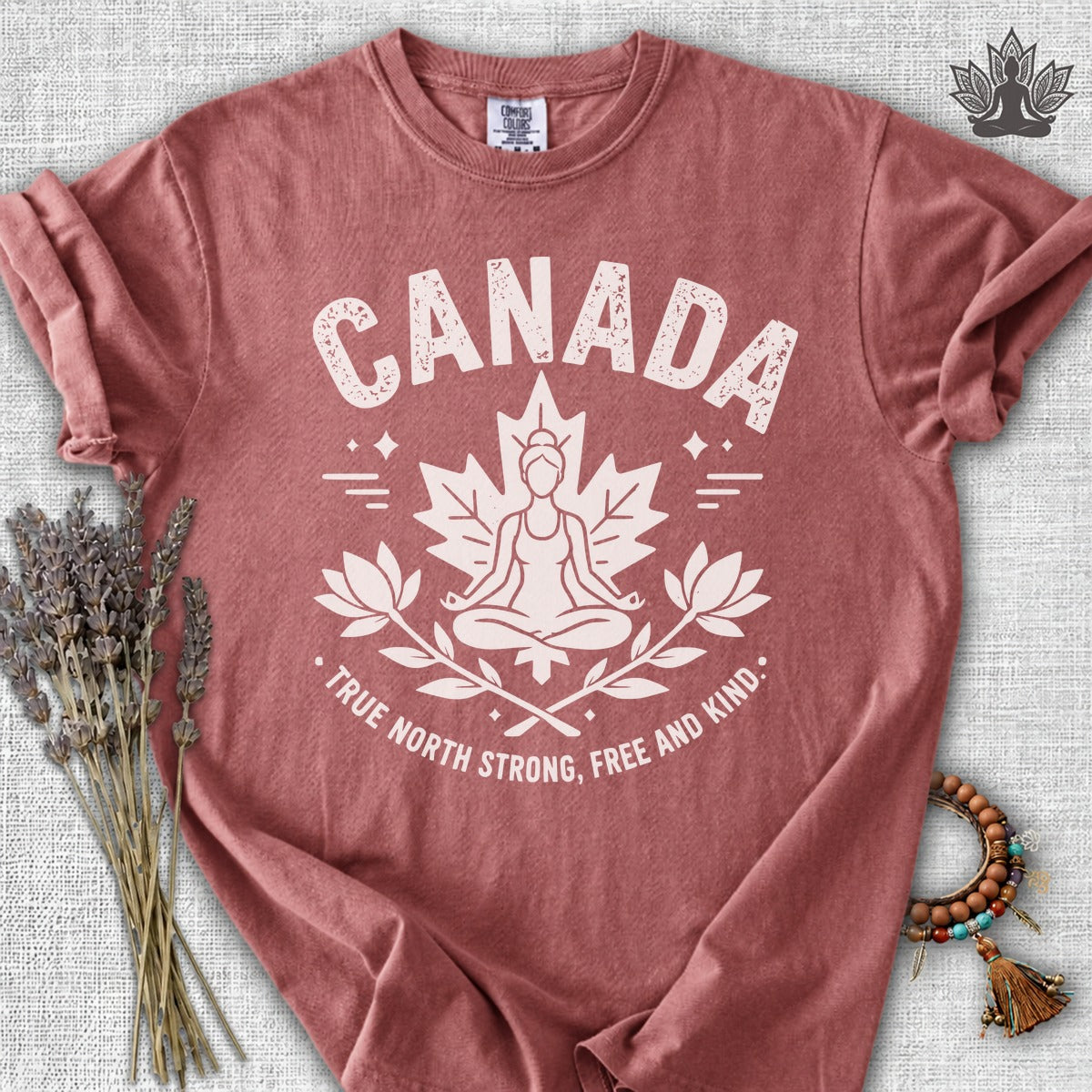 True North Strong, Free & Kind Comfort Colors Tee
