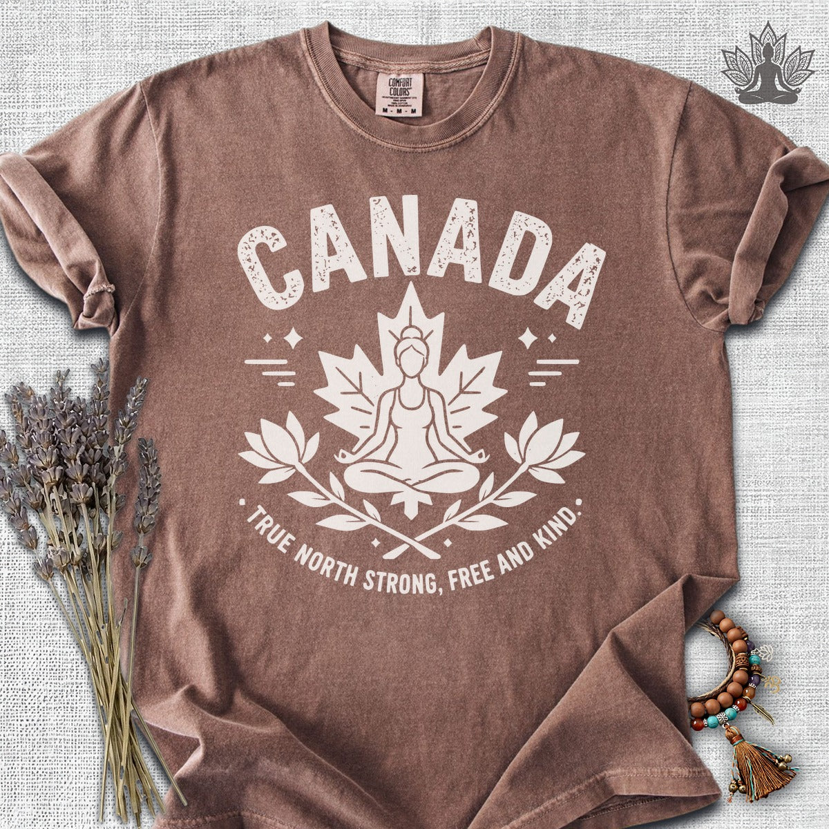 True North Strong, Free & Kind Comfort Colors Tee