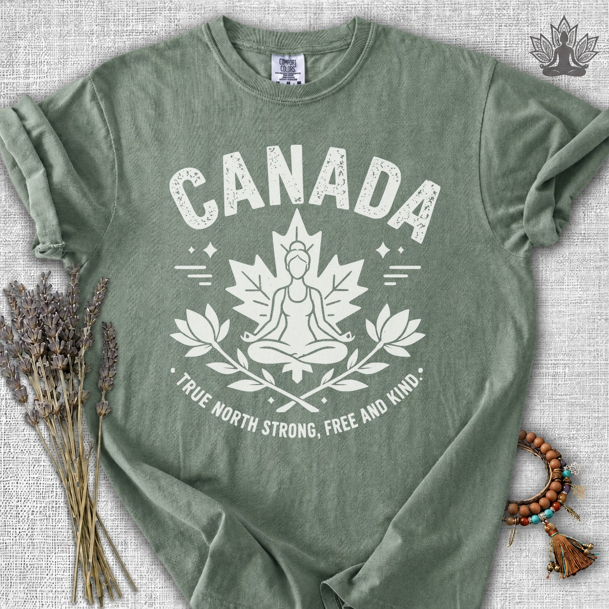 True North Strong, Free & Kind Comfort Colors Tee