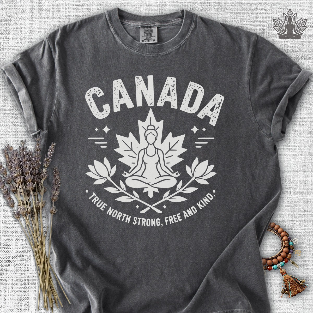 True North Strong, Free & Kind Comfort Colors Tee