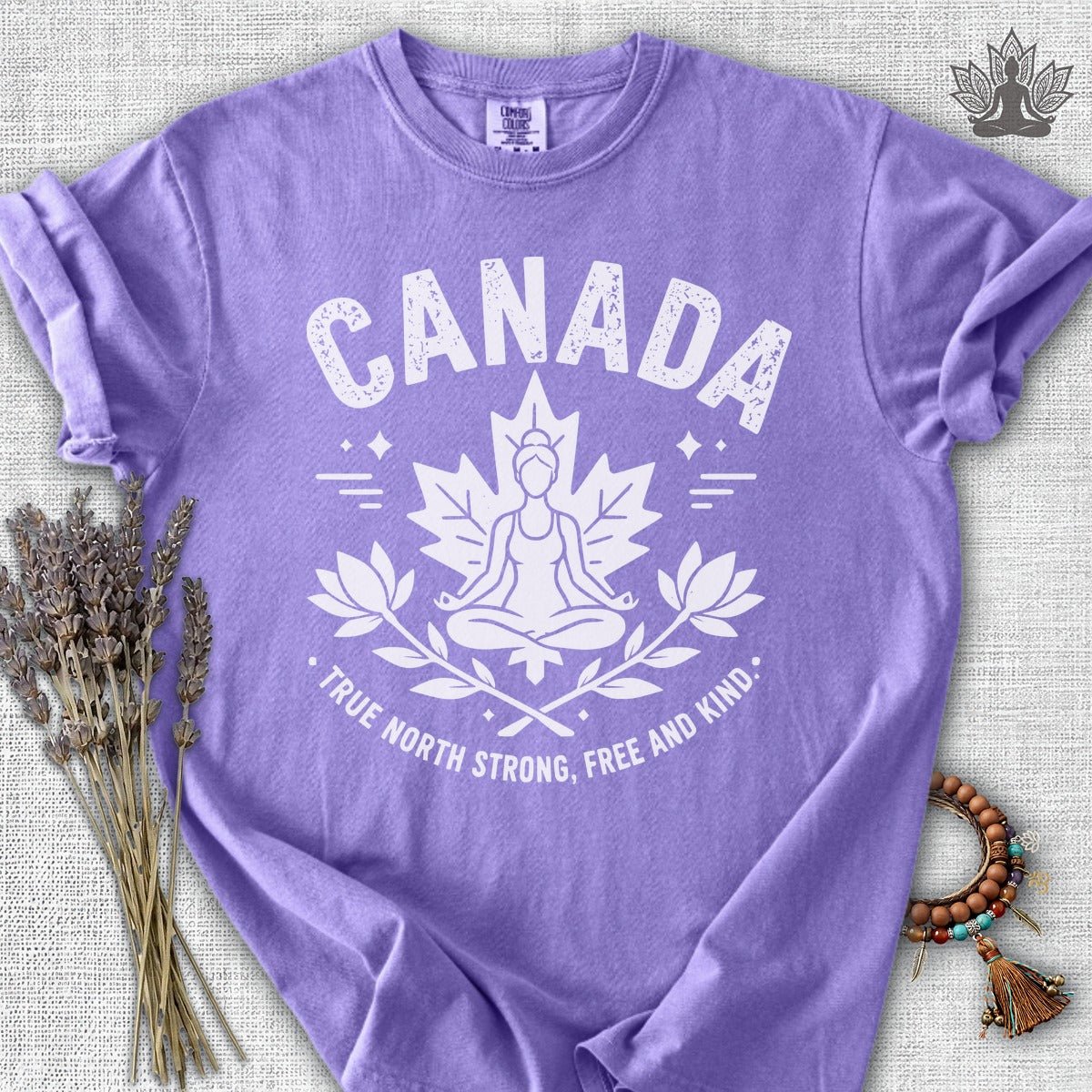 True North Strong, Free & Kind Comfort Colors Tee