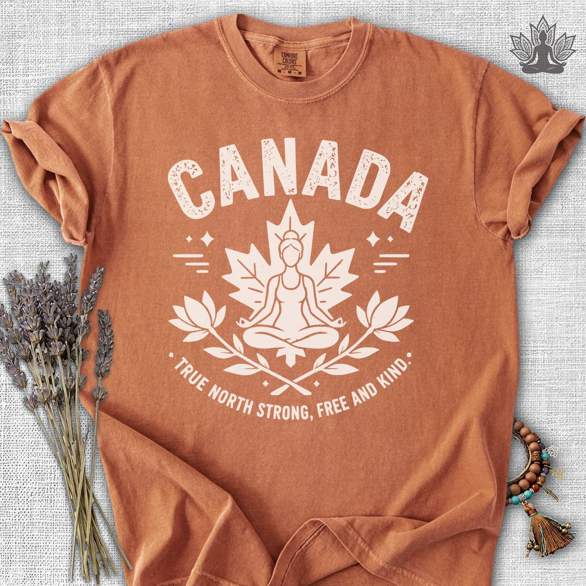 True North Strong, Free & Kind Comfort Colors Tee