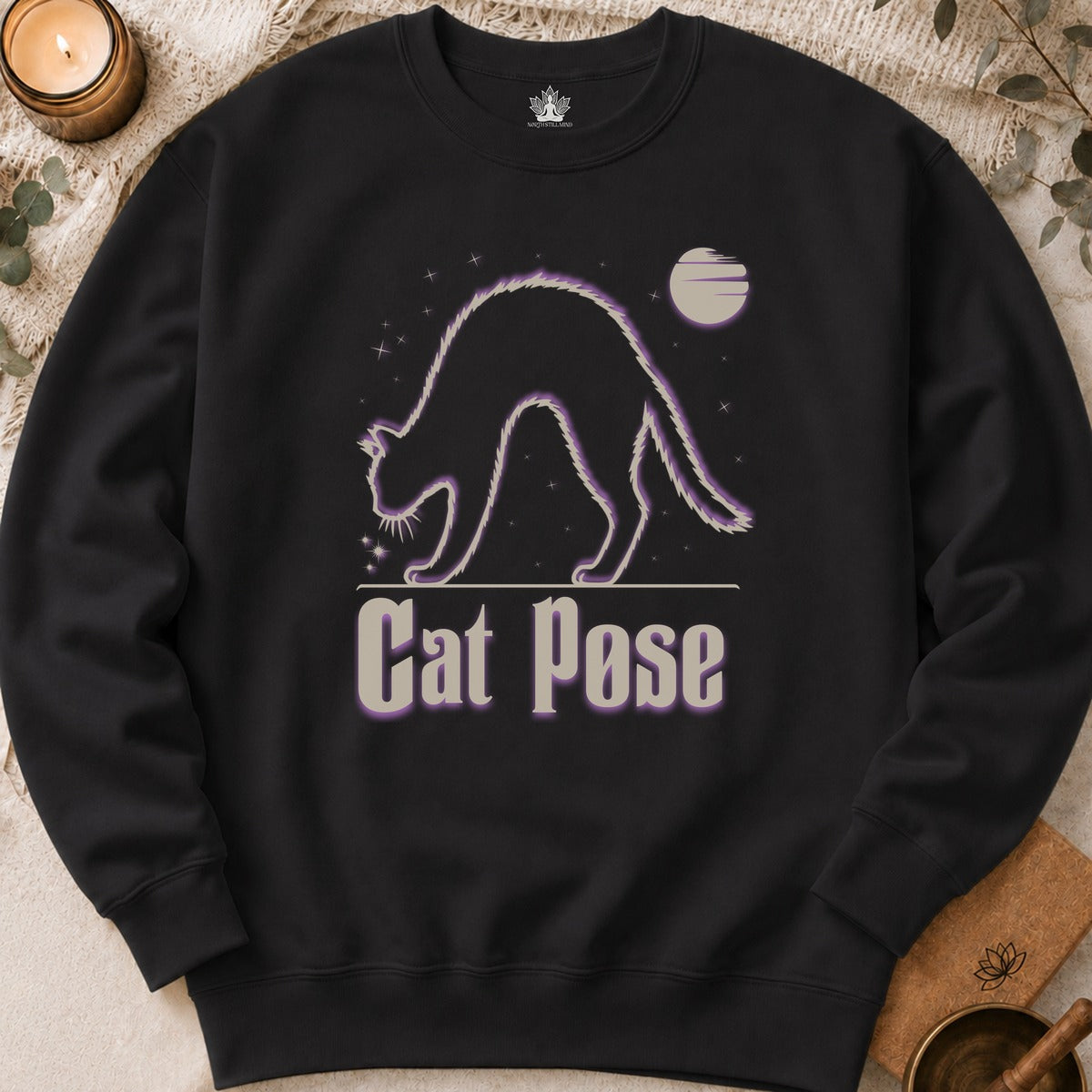 Cat Pose 80s Sweatshirt