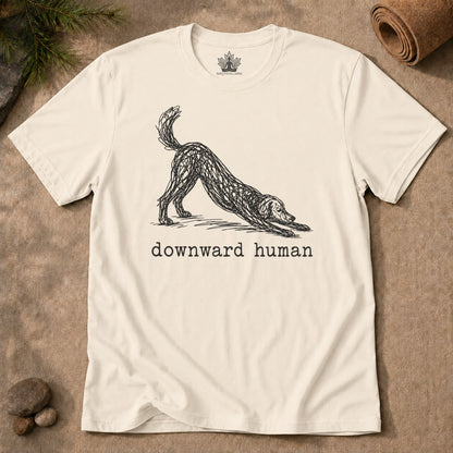 Line Art Downward Human Men Tee