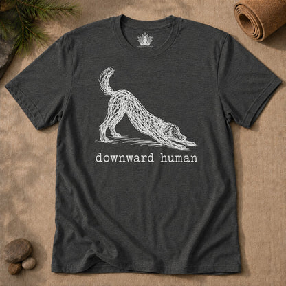 Line Art Downward Human Men Tee