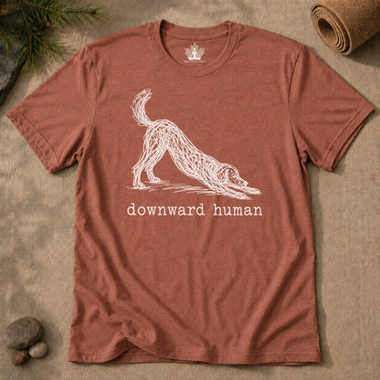 Line Art Downward Human Men Tee