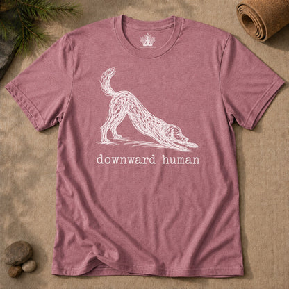 Line Art Downward Human Men Tee