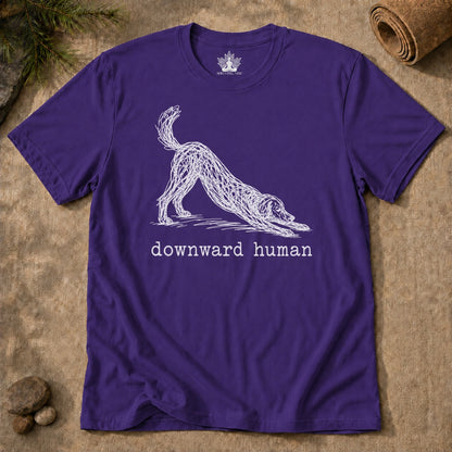 Line Art Downward Human Men Tee