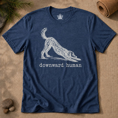 Line Art Downward Human Men Tee