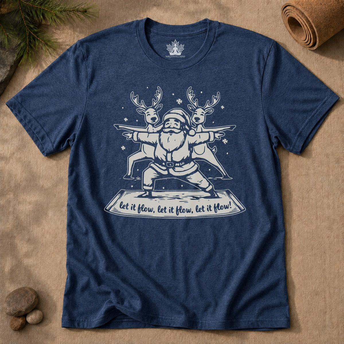 Let It Flow Santa Tee
