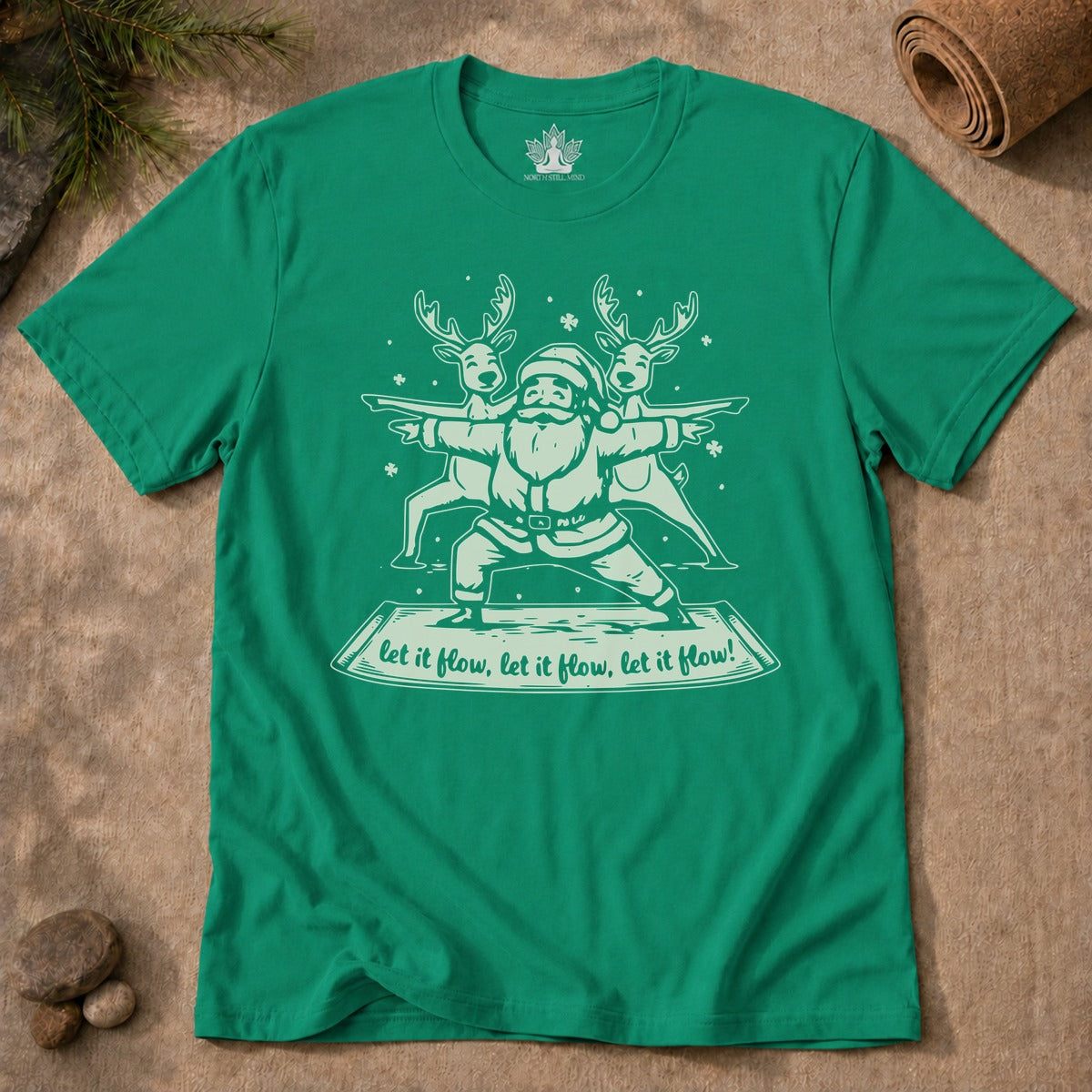Let It Flow Santa Tee