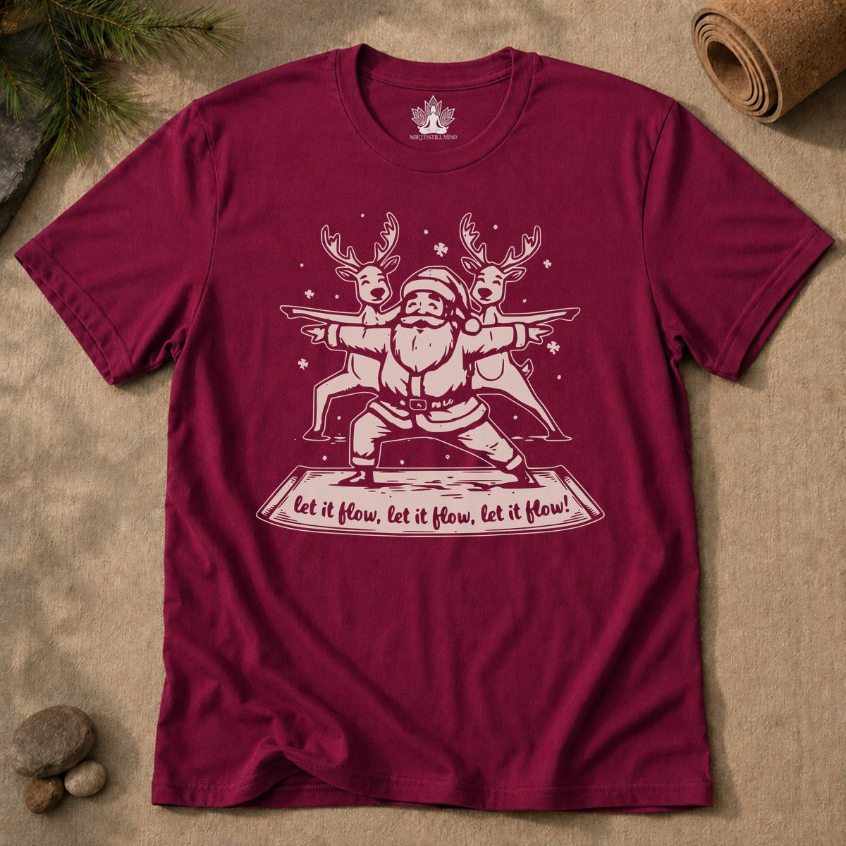 Let It Flow Santa Tee