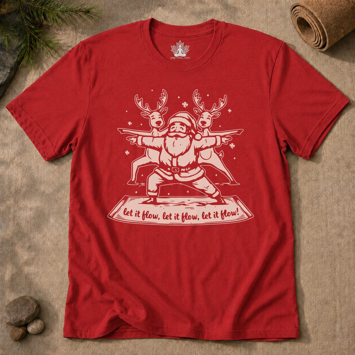 Let It Flow Santa Tee