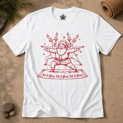 Let It Flow Santa Tee