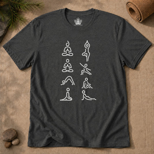 Poses de yoga minimalistes