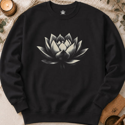 White Lotus Shadow Art Sweatshirt