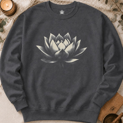 White Lotus Shadow Art Sweatshirt