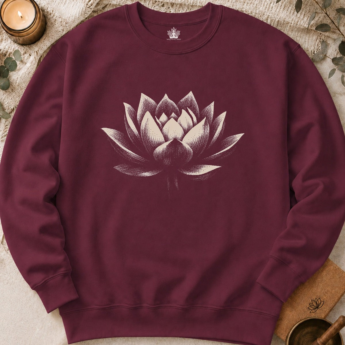 White Lotus Shadow Art Sweatshirt