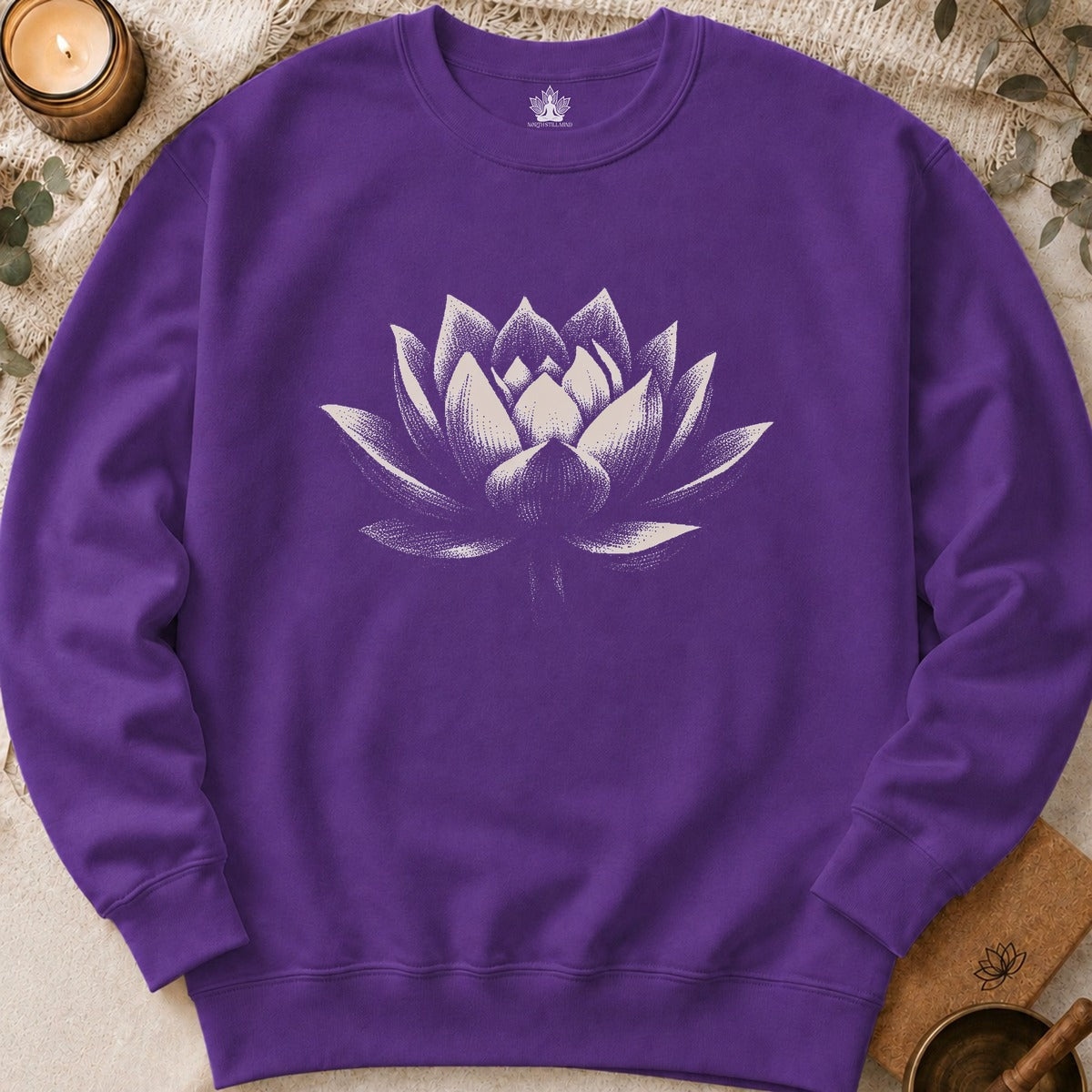 White Lotus Shadow Art Sweatshirt