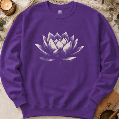 White Lotus Shadow Art Sweatshirt