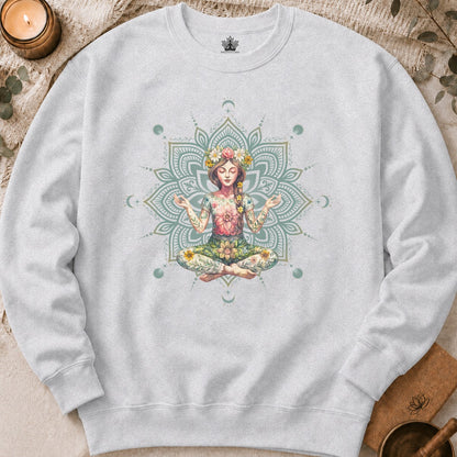 Boho Floral Mandala Sweatshirt