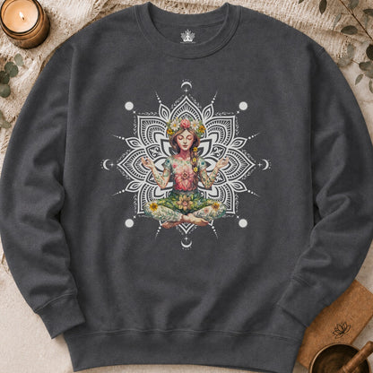 Boho Floral Mandala Sweatshirt