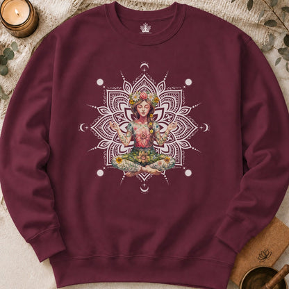 Boho Floral Mandala Sweatshirt
