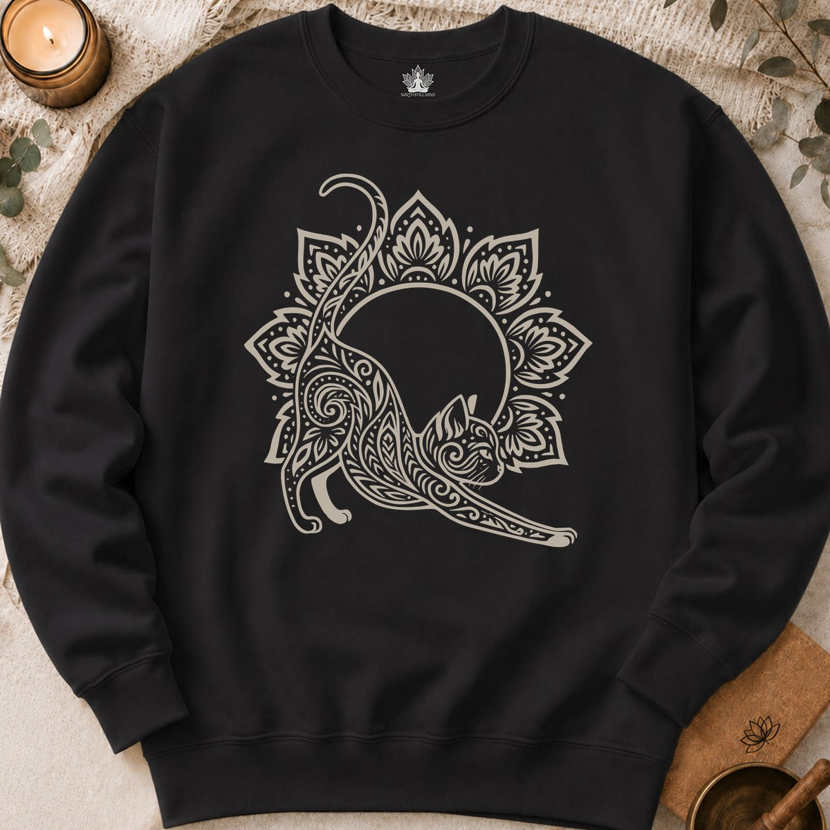 Cat & Mandala Sweatshirt