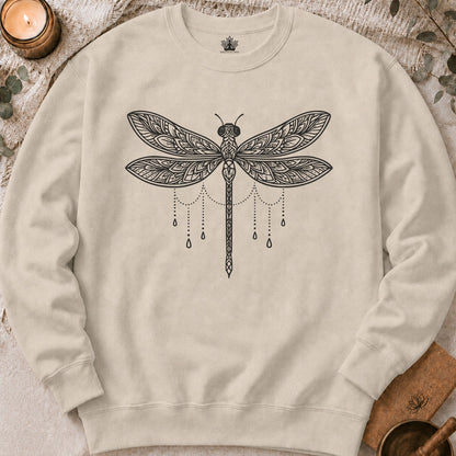 Sweat-shirt Mandala Libellule - Sérénité