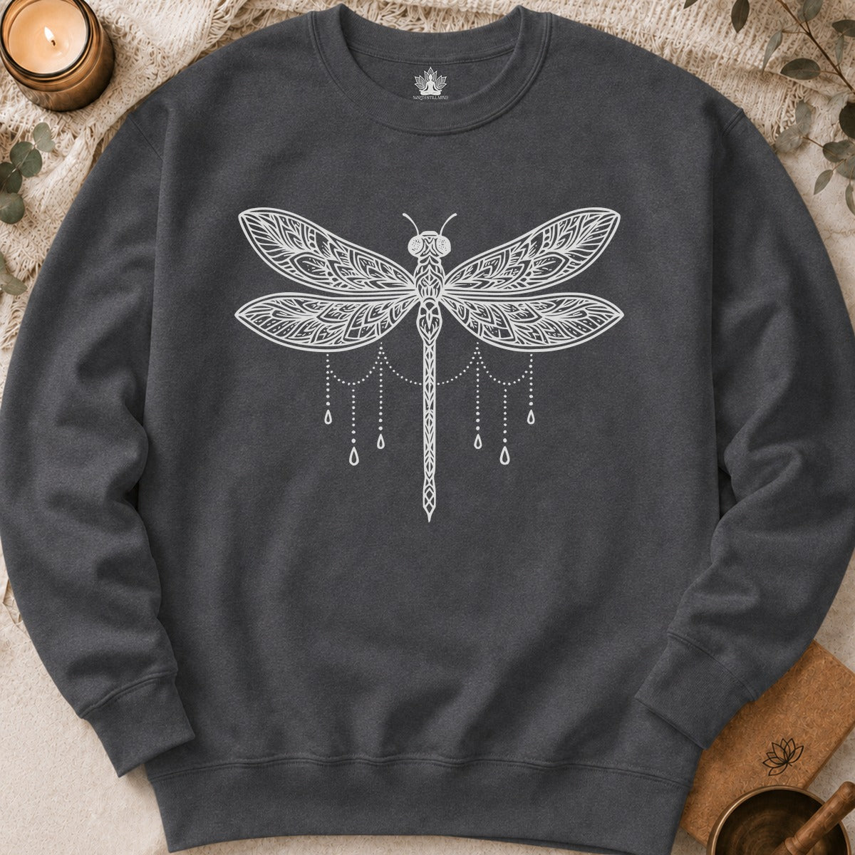 Sweat-shirt Mandala Libellule - Sérénité