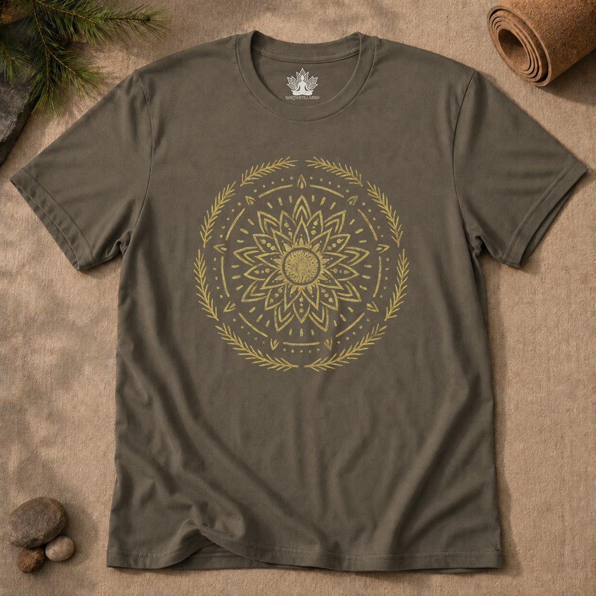 Golden Sun Mandala Tee