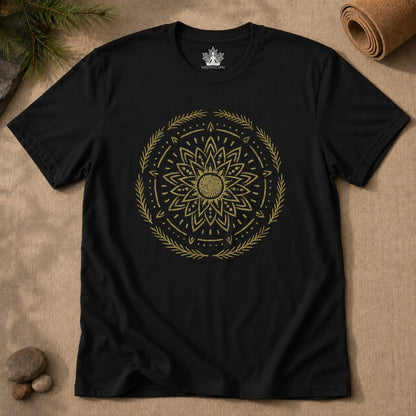 Golden Sun Mandala Tee