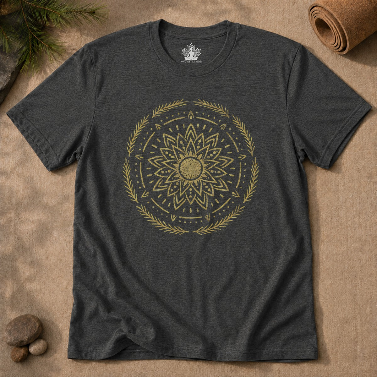 Golden Sun Mandala Tee