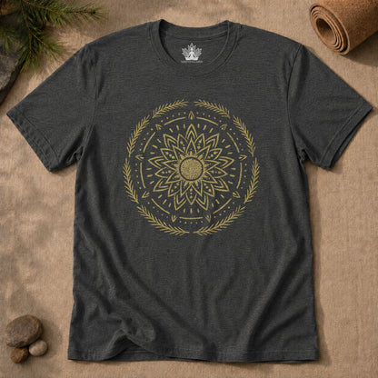 Golden Sun Mandala Tee