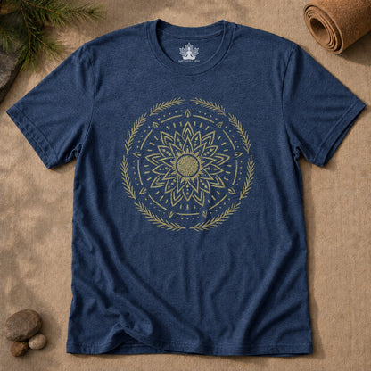 Golden Sun Mandala Tee