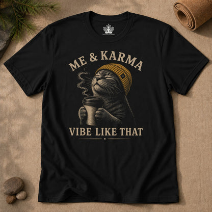 Me & Karma Vibe Like That Cat Men Tee