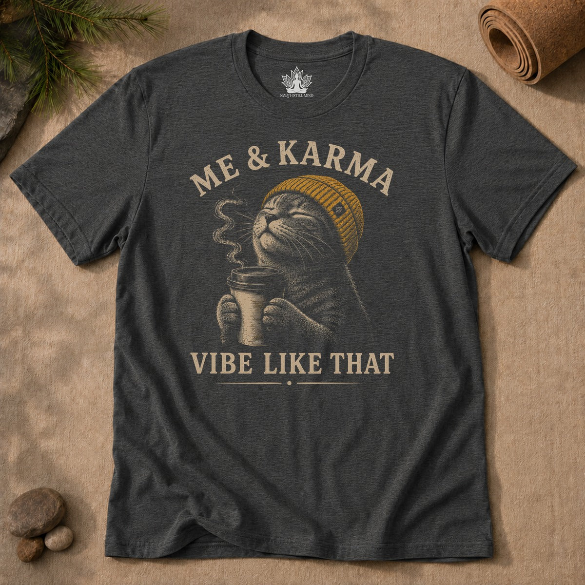 Me & Karma Vibe Like That Cat Men Tee