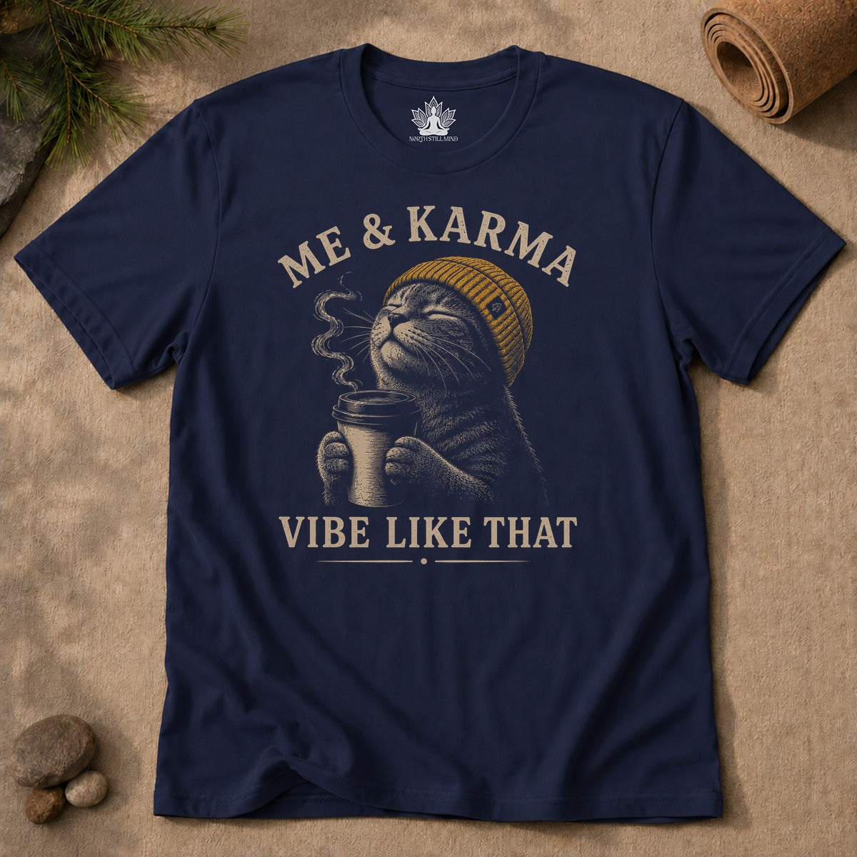Me & Karma Vibe Like That Cat Men Tee