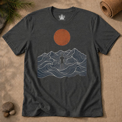 Retro Mountain Pose Men Tee