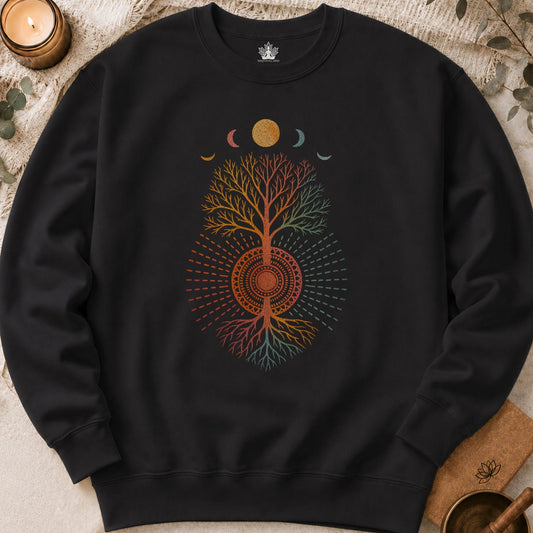 Mystical Tree of Life - Mandala Roots Sweatshirt