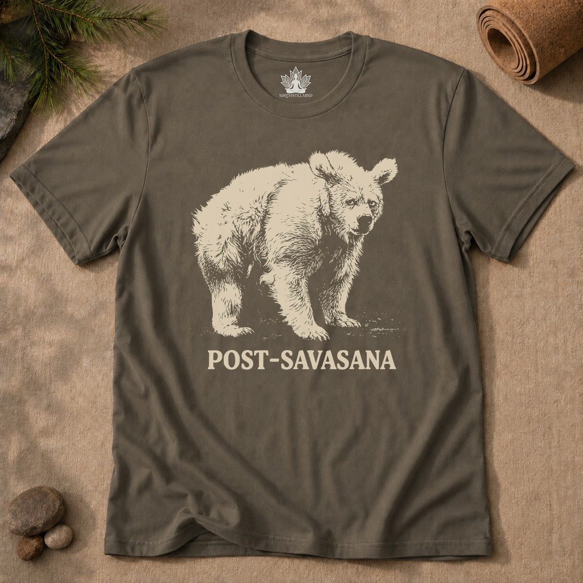 Post-Savasana Sleepy Bear Men Tee